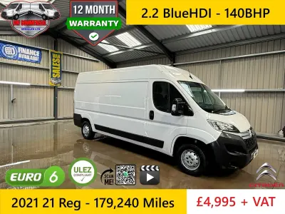 Used Citroën Relay 140 HP (102 kW) 2021 White Van