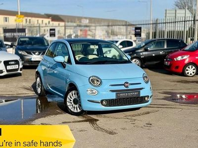 Used Fiat 500 Lounge 69 HP (50 kW) 2016 Blue Hatchback