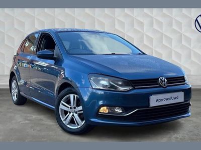 Used VW Polo Match 90 HP (66 kW) 2017 Blue Hatchback