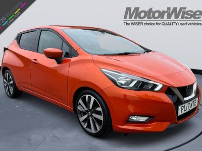 Used Nissan Micra Tekna 2017 Orange Hatchback