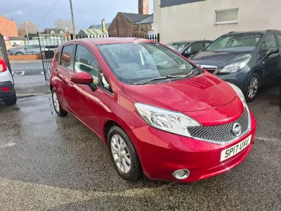 Used Nissan Note Acenta Premium 90 HP (66 kW) 2017 Red Hatchback