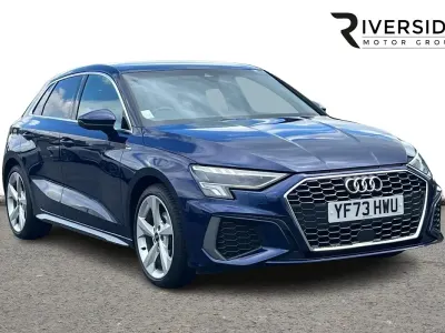 Used Audi A3 Sportback S-Line 150 HP (110 kW) 2023 Blue Hatchback