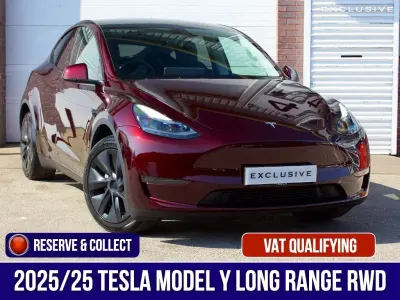 Used Tesla Model Y Long Range RWD 378 kW (514 HP) 2025 Red SUV