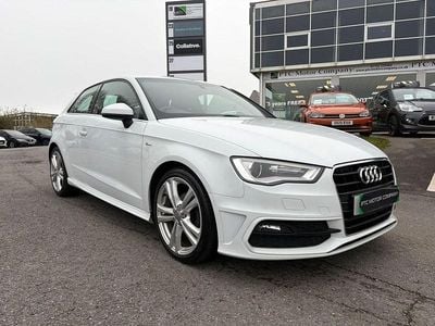 Used Audi A3 S-Line 110 HP (80 kW) 2015 White Hatchback