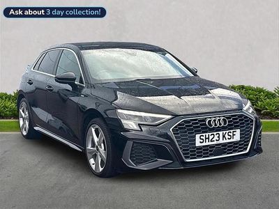 Used Audi A3 S-Line 150 HP (110 kW) 2023 Black Sedan