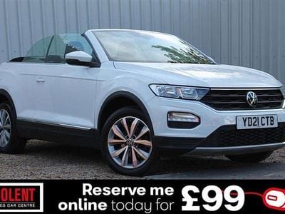 White Used 2021 VW T-Roc Cabriolet Design Cabriolet | £16,990 (Fair price)