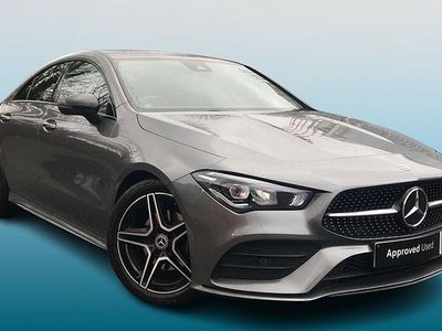 Mountain grey metallic Used 2023 Mercedes CLA180 AMG line Sedan | £22,495 (Fair price)