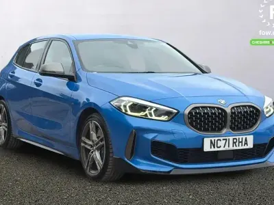 Used BMW M135 Impressive 306 HP (225 kW) 2021 Blue Hatchback