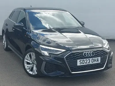 Begagnad Audi A3 e-tron S-Line 204 HK (150 kW) 2023 Svart Halvkombi