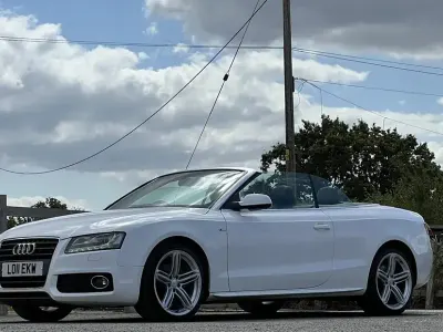 Used Audi A5 Cabriolet S-Line 167 HP (122 kW) 2011 White Cabriolet