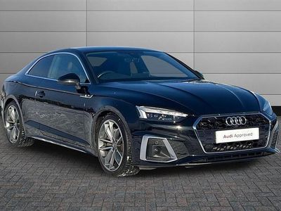 Mythos black Used 2020 Audi A5 S-Line Coupe | £22,295 (Fair price)
