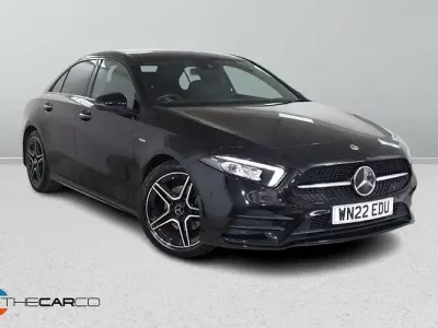 Used Mercedes A180 AMG line 136 HP (100 kW) 2022 Black Sedan