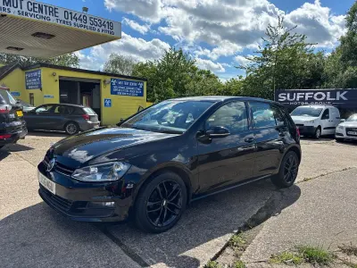 Used VW Golf VII Match 105 HP (77 kW) 2015 Black Hatchback