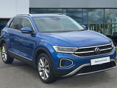 Used VW T-Roc Style 150 HP (110 kW) 2023 Ravenna blue metallic SUV