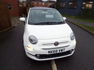 Used Fiat 500 Lounge 69 HP (50 kW) 2018 White Hatchback