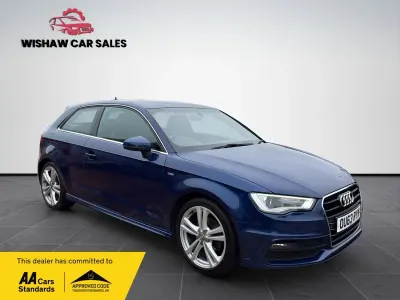 Used Audi A3 S-Line 2013 Blue Hatchback