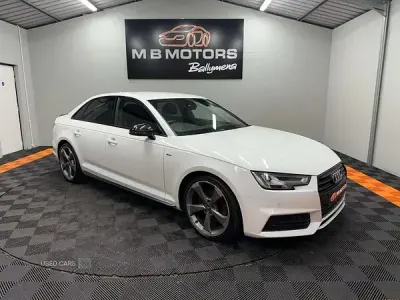 Used Audi A4 Black Edition 150 HP (110 kW) 2018 White Sedan