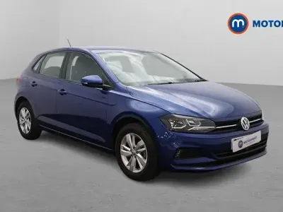 Used VW Polo SE 95 HP (69 kW) 2018 Blue Hatchback