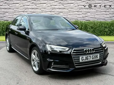 Used Audi A4 S-Line 150 HP (110 kW) 2017 Black Sedan