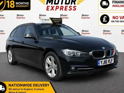 Used BMW 318 Sport Line 134 HP (98 kW) 2016 Black Estate