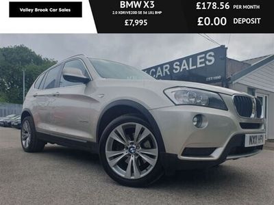 used BMW X3 2.0 XDRIVE20D SE 5d 181 BHP