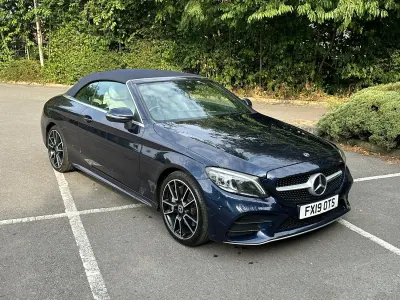 Used Mercedes C300 AMG Line Premium 2019 Blue Cabriolet