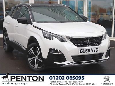 used Peugeot 3008 1.5 BLUEHDI GT LINE EURO 6 (S/S) 5DR DIESEL FROM 2018 FROM POOLE (BH15 2AL) | SPOTICAR