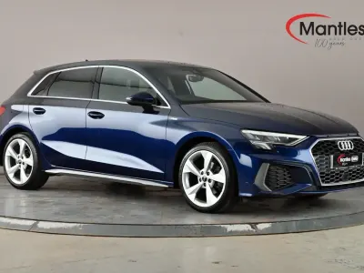 Used Audi A3 Sportback S-Line 110 HP (80 kW) 2024 Blue Hatchback