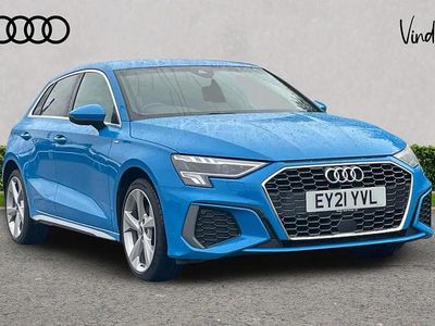 Blue Used 2021 Audi A3 e-tron S-Line Hatchback | £17,914 (Fair price)