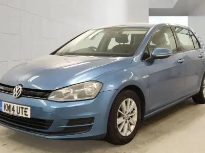 Used VW Golf VII 2014 Blue Hatchback