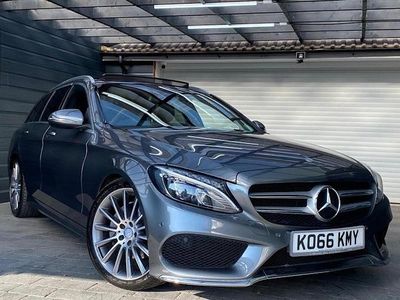 Begagnad Mercedes C220 AMG Line Premium 170 HK (125 kW) 2016 Grå Kombi