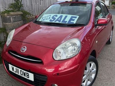 Begagnad Nissan Micra Acenta 2011 Röd Halvkombi