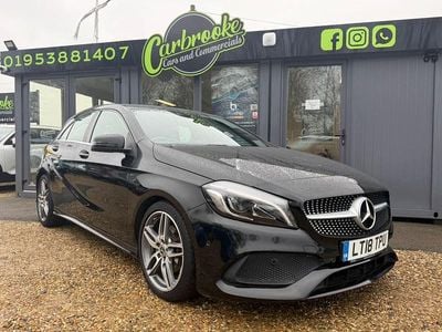 Used Mercedes A200 AMG Line Premium 135 HP (99 kW) 2018 Black Hatchback