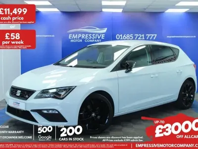 Usado Seat Leon FR 125 CV (91 kW) 2018 Blanco Utilitario