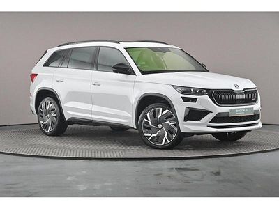 Moon white metallic Used 2022 Skoda Kodiaq vRS SUV | £34,041 (Expensive)