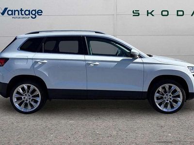 Used Skoda Karoq 150 HP (110 kW) 2020 Moon white metallic SUV