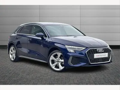 Used Audi A3 e-tron S-Line 204 HP (150 kW) 2023 Blue Hatchback