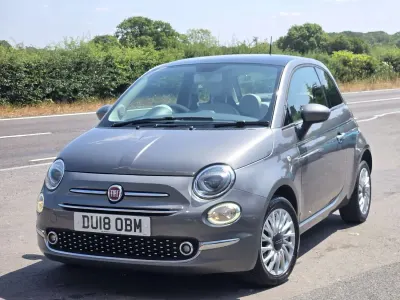 Used Fiat 500 Lounge 69 HP (50 kW) 2018 Grey Hatchback