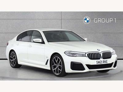 White Used 2021 BMW 520 M Sport Sedan | £22,850 (Fair price)