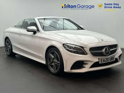 Used Mercedes C300 AMG line 245 HP (180 kW) 2020 White Cabriolet