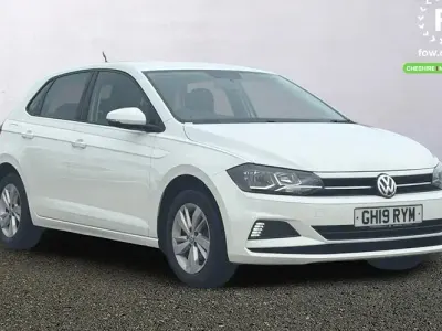 Begagnad VW Polo SE 95 HK (69 kW) 2019 Vit Halvkombi