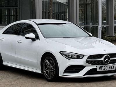 Used Mercedes CLA200 AMG line 163 HP (119 kW) 2020 White Coupe