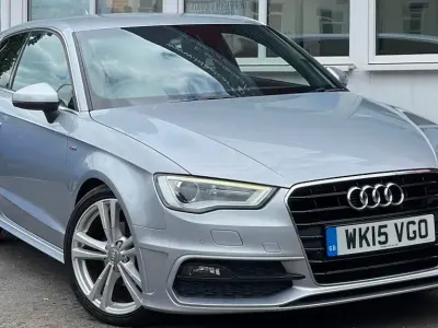 Used Audi A3 S-Line 150 HP (110 kW) 2015 Silver Hatchback