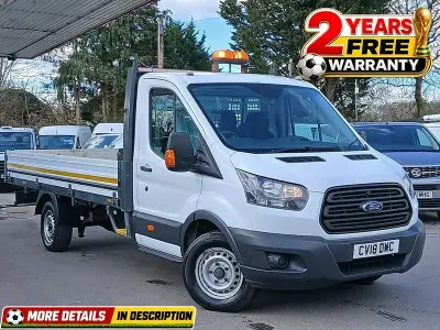 Used Ford Transit 130 HP (95 kW) 2018 White Cabriolet