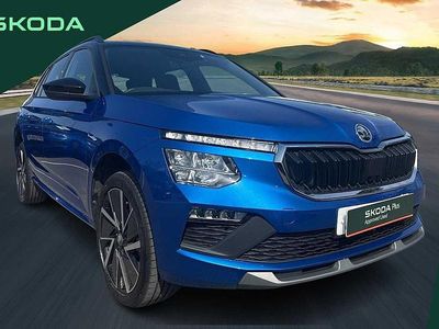 Used Skoda Kamiq Design Edition 115 HP (84 kW) 2025 Race blue metallic black magic pearl effect SUV