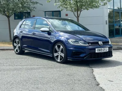 Used VW Golf VII R 2019 Blue Hatchback