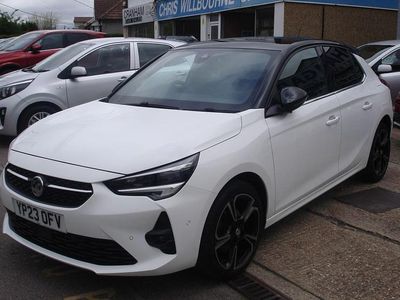 Used Vauxhall Corsa Ultimate 2023 Contour white under gloss black roof line Hatchback