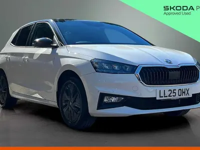 Used Skoda Fabia Design Edition 94 HP (69 kW) 2025 Candy white black magic pearl effect Hatchback