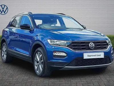 Usado VW T-Roc Design 150 HP (110 kW) 2019 Azul SUV