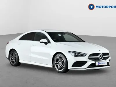 Begagnad Mercedes CLA200 AMG line 2020 Vit Sportkupé